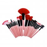 Pensule de Make-up 24 bucati Roz Profesionale Pensule de Make-up 24 bucati Roz Profesionale